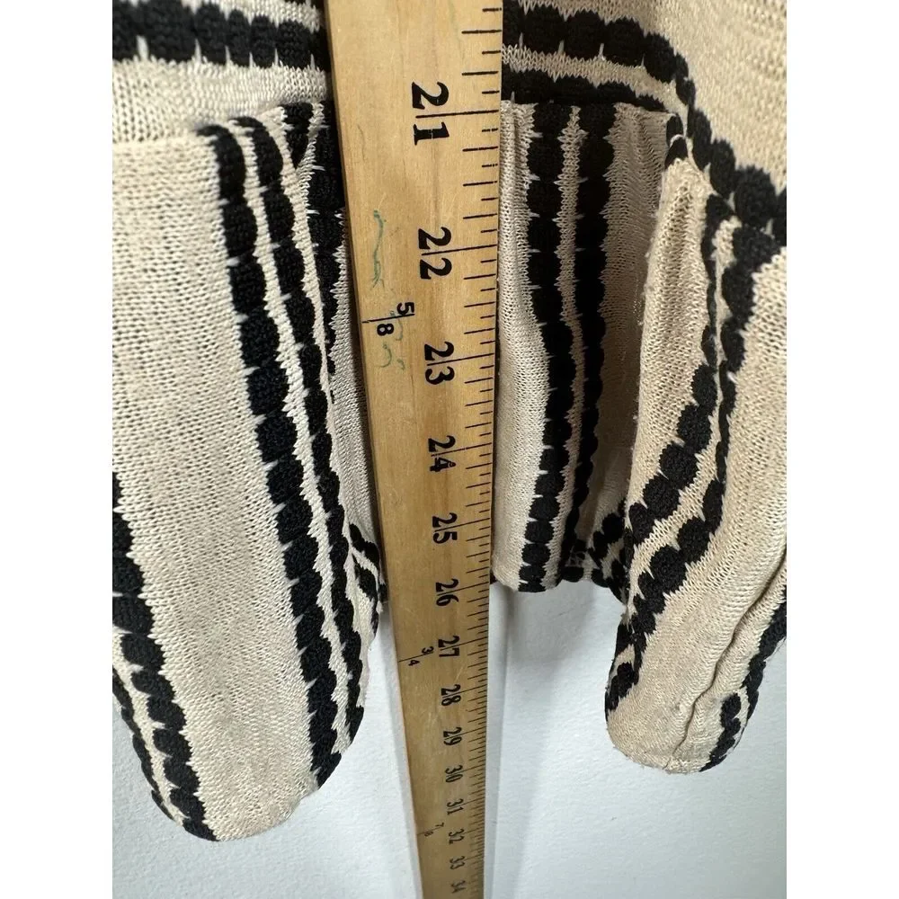 Free People Size L Molly's Retro Peplum Top Women's Stripe Eyelet Tank - Picture 5 of 10